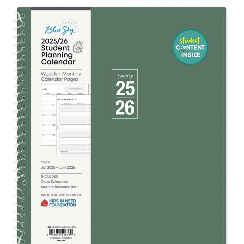 Blue Sky Green Student Planner 2025/26